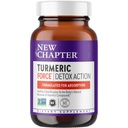 Új fejezet, kurkuma kiegészítés + Napi Detox Turmic Force Detox Akció zöld tea + Ginger + NO fekete bors szükséges + nem GMO összetevők vegetáriánus kapszula, 60 gróf