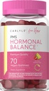 Carlyle Hormonal Balance for Women & PMS Supplementary (Női Hormonegyensúly és PMS kiegészítés) - 124; 70 Gummeaux - 124; Vitamin - 124; Vas - 124; Vegán, Non - GMO, Gluten Free - 124; neki