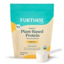További élelmiszerek Organic Vegan Protein Powder Vanilla - 20 g növényi alapú fehérje, szerves fehérje por gombával és tengeri moszattal, Vegan, nem GMO, glutén mentes, tejmentes 19.05 Oz