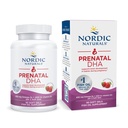 Nordic Naturals Prenatal DHA, Strawberry - 90 Soft Gels - 830 mg Omega3 + 400 NE D3 - Non-GMO - 45 Servings