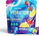 Elektrolitok por hidratáló csomagok - Recovery Drink Mix nátrium, Kálium, Magnézium, Kalcium, C-vitamin & Cink - Sugar Free, Keto, Non GMO & Vegan - Strawberry Lemonade - 16 Sticks