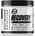Outwork Nutrition Post Workout Recovery Powder - Creatine Monohidrát, KSM- 66 Ashwagandha & Tart Cherry - Speeds Recovery, Eises Sobrease - Creatine Powder for Women & Women, Unflavored, 240