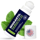 Basic Vigor Migrastil PainBlock Rollon, 3 oz - Topical Roll- On Izom Aches, Cramps, Joint & Nerve Discomfort. Jól működik a vállakon, a Nyakon, a Lábakon, a térdeken, a lábakon, a háton, a könyökökön, a HIPS-en, az Etc-n.