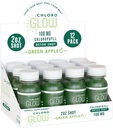 Kloroglow Klorofill Shots - Organic Plant-based Green Apple Drink for Immun Support & Body Cleanse - Természetes kiegészítés (12 Pack)