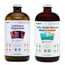 LIQUIDHEALTH Kalcium Magnézium Vitaminok & Napi több ásvány folyadékpótló köteg felnőttek számára - Immunrendszer, Csont- és közös támogatás, mobilitás javítása, energia növelése - Vegán, nem-GMO, USA Made