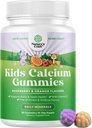 Natings Craft Tasty Kids Calcium Gumies - D-vitamin & Kalcium Gumies gyerekeknek - Vitamin & D izomcsont fejlődés zselatin- Free Kosher Childrens 30ct (1 csomag)