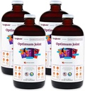 LIQUIDHEALTH Optimum Joint Support Liquid Multivitamin Glukozamin, Chondroitin, MSM, Hyaluronic Acid - Increase Mobility, Joint Comfort, for Runners & Athletes - Made in USA, Vegan (4 csomag)