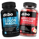 Colon Cleanser Detox & ACV Apple Cider Vinear Gumies - 15 nap Colon Cleanse Pills Flush & probiotic & ACV Gummies kiegészítők - Bowel Mozgási kiegészítők inspirációs gyomor puffadás Gut támogatás