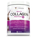 Multi kollagén peptidek por nőknek - hidrolizált csokoládé kollagén por nőknek I II III V és X C-vitamin és hialuronsav a haj bőr és körmök (csokoládé) - 30 adag