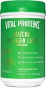 Évi fehérjék Matcha Lattes, Matcha Green Tea Collagen Latte Powder, L- Theanine & koffein & MCT - Supporting Healthese Hair, Skin, Nails - Original