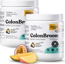 ColonBroom Psyllium Husk Pulver (Tropische Früchte, 120 Servierungen) - Colon Cleanse for Bloating Relief & Gut Health - Colon Broom Fiber Powder Drink - Vegan, Gluten Free Fiber Powder Supplement