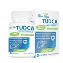 2200MG TUDCA kiegészítés tejThistle 12- in1 Formula máj támogatás, Bile Salts kiegészítés máj tisztítás és méregtelenítés, Bile Flow & Epehólyag támogatás 60 kapszula