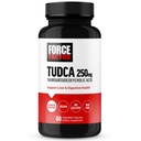 Force Factor TUDCA májtámogató kiegészítés, erős epehólyag só az epehólyag és a máj egészsége, Taurursodeoxycholic Acid, Klinikai dózis, Vegan Friendly, Non-GMO, 60 növényi kapszula