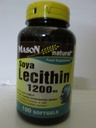 MASON NATURAL Lecithin 1200 mg - Egészséges szív- és érrendszer, Máj - és reproduktív egészség, 100 Softgel