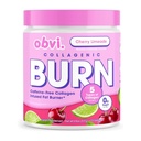 Obvi Collagenic Burn Promote 124; Collagen Peptid Blend with GBB, Ashwagandha & Green Coffee 124; Boosts Metabolisation, Energy, and Wellness Thermal 124; Skin, Hair, Nails, Joints 124; Cherry Limeade 25 Servings