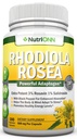 Rhodiola Rosea - 500 mg - 180 Vegan kapszula - 3% Rosavin 1% Salidroside kivonat - Non-GMO - Black Pepper fokozott abszorpcióhoz - 6 hónapos ellátás - Energy & Stamina kiegészítés