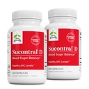 Terry Natural Sucontral D - B- Complex & Folate Supplement - Karbohidrát Anyagcsere támogatás - Cink és króm vitamin- és ásványi kiegészítés - 60 kapszula (2-es csomag)
