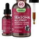 Animal Essentials Seasonal Allergy - Herbal Formula kutyáknak és macskáknak alkalmi allergia enyhítésére, édes íz, 100% szerves emberi minőségű gyógynövények, Veterinarian Ajánlott Állati Wellness Tonics - 1 Fl Oz