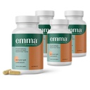Emma Gut Health - 4 Pack - Gas and Bloating Relief, Székrekedés, Leaky Gut javítási - Gut Cleanse & Restare Digestion - Regulate Bowel Mozgalom. Probiotikumok és laxatív alternatív, 240 kapszula