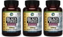 Csodálatos gyógynövények Prémium Fekete Seed olaj kapszula - magas potencia, hideg túlnyomásos Nigella Sativa támogatások emésztési egészség, immuntámogatás és agy funkció - 60 gróf, 1250 mg (csomag 3)