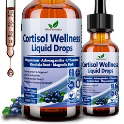 Cortisol kiegészítők Nők és férfiak, 17- in1 Cortisol Reducer Detoxy Manager w. Magnézium Glicinate Ashwagandha, L- Theanine, Foszfatidilszerin, Hormonegyensúly Nők, Recess Mood Fókusz, Alvás