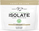 Muscle Feast Grass- Fed Whey Protein izolátum, Minden természetes hormon szabad paszta emelt, Whey izolátum fehérje por a férfiak és nők, tiszta, gluténmentes, finom izolátum fehérje - Cappuccino, 2lb