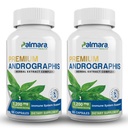 Palmara Health Premium Andrographis Paniculata kivonat 2 Pack - 1,200 mg (100 mg Andrografolides) per Serving, Non-GMO, Vegan, Gluten Free