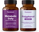Pendulum Metabolikus Napi és Polifenol booster Bundle - Proprietary Akkermansia Probiotikus kiegészítés Keverék a metabolizmus és a kardio egészség javítására