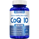 CoQ10 200mg Kapseln | Vegan Friendly Coenzym Q10 200mg von Easy Absorption Ubiquinone Ergänzung für Haut Herz und Energie Unterstützung | Made in the USA in cGMP Einrichtungen (200 Servietten)