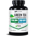 Healthfare Green Tea Extract Pills 2100mg WY124; Supplement standardized with EGCG & Polyphenols WY124; 200 Vegan Capprovement 124; Extra Strength Antioxidant Support WY124; Non- GMO, Gluten- Free X4; Made in USA
