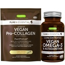 Vegan Vanilla Collagen Protein Powder & Vegan Omega3 Bundle, Complete Collagen Boosting Forma & Sustainable Algae Oil 1340mg, által Igennus