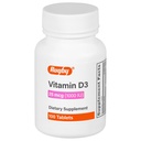 Rugby D3-vitamin, 25 µg (1000 NE) - Diétás kiegészítés - 100 tabletta (1 csomag)