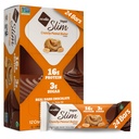 Nugo Slim Dark Chocolate Crunchy Mogyoróvaj, 16g Vegan Protein, 3g Sugar, 7g Fiber, Low Net Carb, Keto Friendly, Gluten Free, 24 gróf