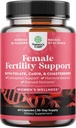 Fruchtbarkeitsergänzung für Frauen mit pränatalen Multivitaminen - Weibliche Fruchtbarkeitsunterstützung mit pränataler Choline Inositol Folate Chasteberry und CoQ10 Blend für Frauen zur Förderung schnellerer Konzeption
