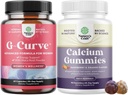 Bundle a G- Curve Butt és melljavító pirula - Gyógynövény Enhancer Lehet, hogy támogatja a test scumpting görbék és magas abszorpció kalcium gumik nők D3-vitamin a csont és az immunrendszer támogatása