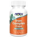 Now Foods Supplements, Iron Complex Caps, Non- Constipating *, Essential Mineral, 100 Veg kapszula