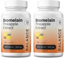 Balancebreens Bromelain 500 mg, 120 kapszula - Ananász kivonat Emésztési Enzim, Támogatja emésztés és közös egészségügyi kiegészítés