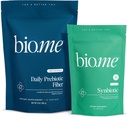 Bio.me Napi Prebiotic Fiber & Synbiotic Bundle - Fiber Powder for Digestive Health & Bloating - Pre, Pro, Postbiotic for Gut Health & Immune Support, Non-GMO, Gluten Free - 30 Servings, 60 kapszula