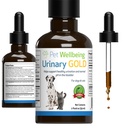 Kisállat Wellbeing Medical Gold for Cats - Vet- Formulált Multi- Herb Trakt Support - Feline Bladder Health & Urinary System Wellness - Holisztikus macska kiegészítés - Liquid Formula 2 oz (59ml)