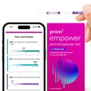 Proov - Empower Hormon Tracker at Home - a nők számára 30- 40 + - Értse meg a hormonegyensúly & Perimenopauza Stage - Mérések FSH, LH, ösztrogén és progeszteron - 1 ciklus teszt készlet