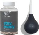 Pure for Men Stay Ready Fiber Supplement (120 Ct) + Bum Bulb Anál Douche Kit