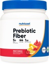 Nutricost Prebiotic Fiber Powder (1 LB, Fruit Punch) - Emésztési egészség, természetes fiber kiegészítés, oldódó növényi fiber keverék