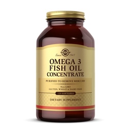Solgar Omega3 Fish Oil Concentration - 120 Softgels - Support for Joint & Metabolic Health - Gluten Free, Non-GMO, Dairy Free - 60 Servings