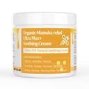 Manuka Honey Eczema Soothing Cream - Organic Ointment, for Hand, Body Eczema Relief, Hand Foot Tinea, Psoriasis, Dry, Itchy, Irritated Skin, Armpits, Itchy Feet, Bottom, Anal Itch, Adults, Children