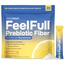 Napi Nouri FeelFull Prepiotic Fiber Drink Mix Mix 124; Támogatja a természetes fullness, Appetite & Craints Control, Gut & Metabolic Health dictional 124; Oligofruktóz, Glucomannan & Chrochrometan