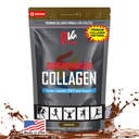 PhysiVantage Supercharged Collagen Peptides Powder - Hydrolized Collagen for Joint, Tendon, Ligament, & Skin Health Support - Chocolate, Keto, Paleo, 16oz Thermal 124; Enhaned with Vitamin C, BCAA, Grass- Fed