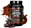 DMoose Grass Fed Whey fehérje por - az izomnövekedés és a fellendülés, természetesen édesített és ízesített, gazdag Amino Acids, gyors abszorbing teljesítmény képlet (2 Lb, csokoládé)