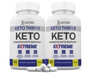 (2 Pack) Keto Thrive Keto ACV Extreme Pills 1675MG Keto Support Blend Capsule Alternative to Keto ACV Alternated with Apple Cider Vinegar Extra Virgin Olive Oil Powder Green Tea Leaf 120 Capsules
