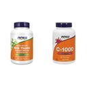 Most kiegészítők, Silymarin Milk Thistle kivonat 300 mg articsóka és pitypang & kiegészítők, C-1000 vitamin Rose HIPS, Tartós kiadás, antioxidáns védelem *