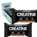 (NEW) JiMMYBAR! Creatine Protein Bar - 5g Creatine Monohydrate + 20g Protein - High Protein Snack - Unterstützt Muskelwachstum, Stärke und Erholung - Real Food Energy Bar für Athleten | 6 Schokoladen-Peanut Butter + 6 Fudge Brownie Variety Pack (12 Bars)